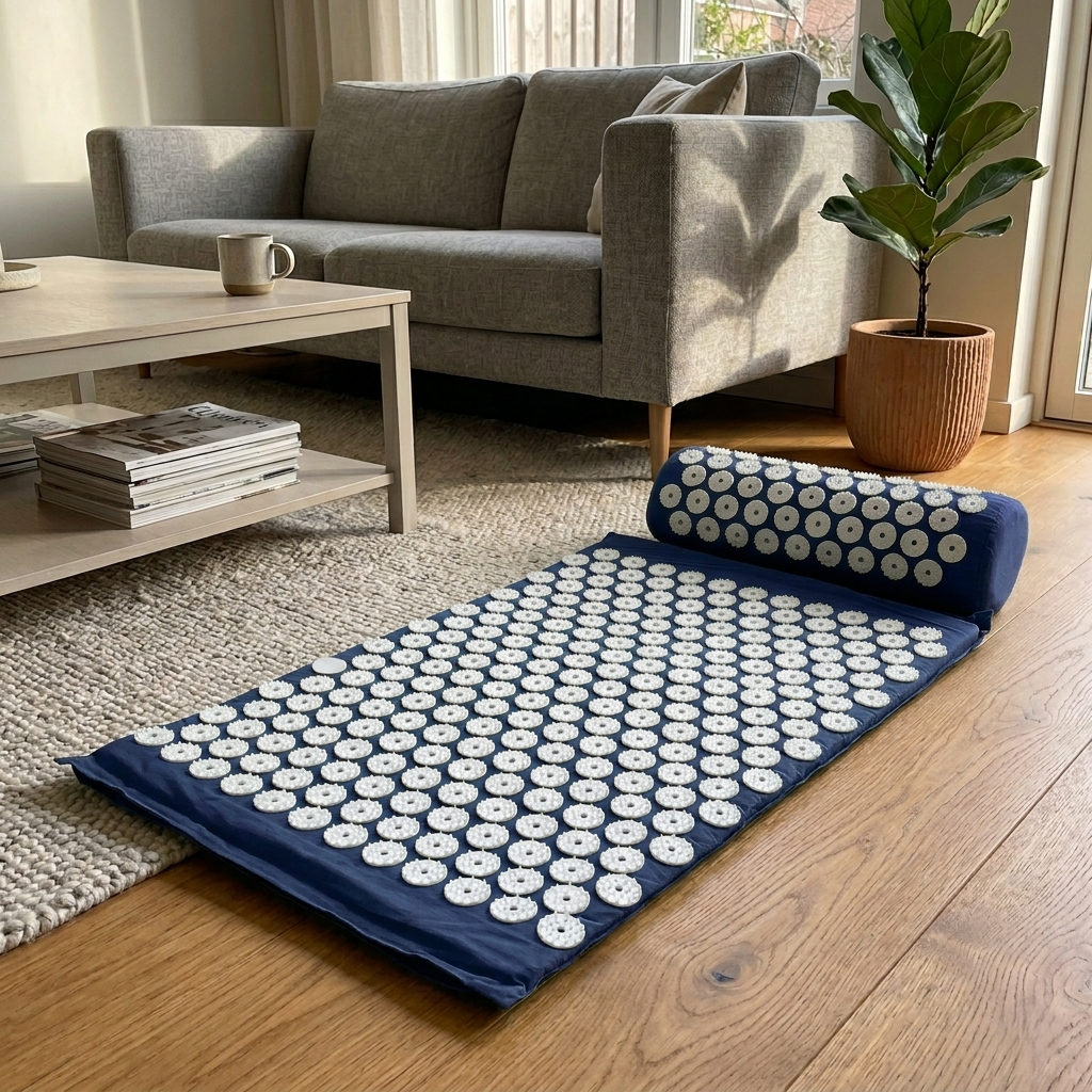 Acupressure Massage Mat & Pillow Set for Pain Relief, Stress Reduction and Full Body Relaxation