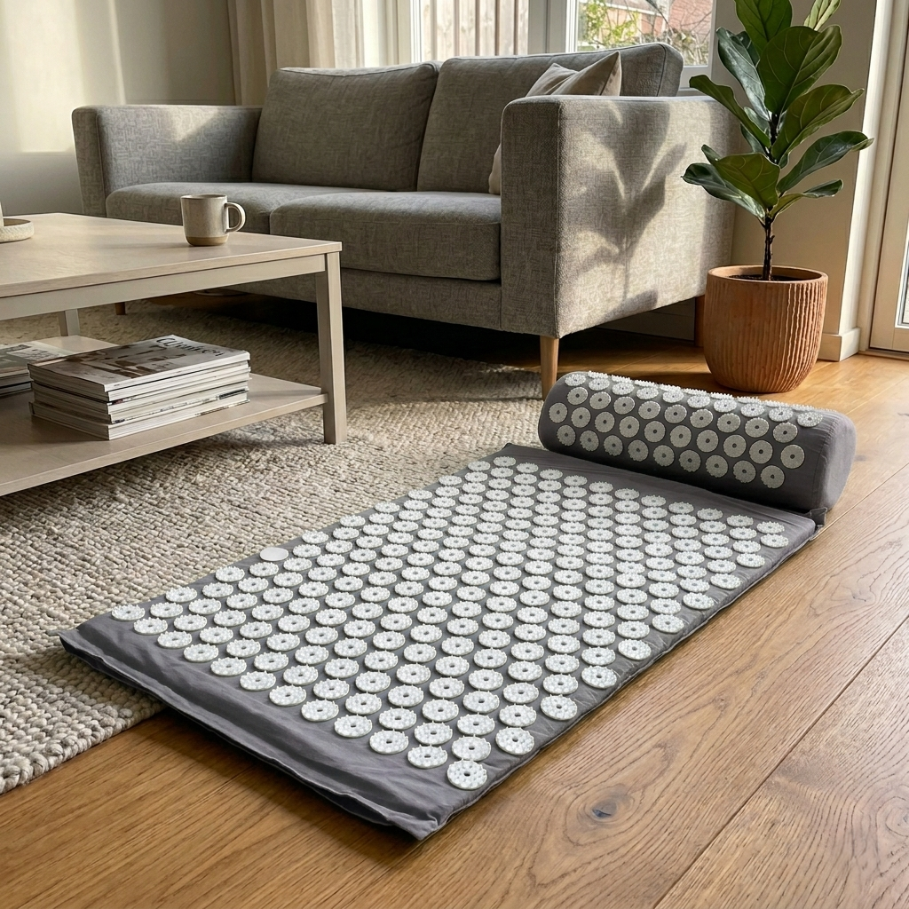 Acupressure Massage Mat & Pillow Set for Pain Relief, Stress Reduction and Full Body Relaxation